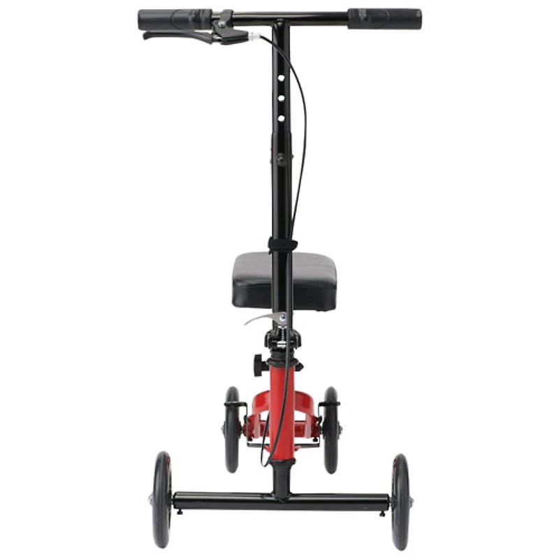 Déambulateur à 4 roulettes avec repose-genou de Medline - Bleu