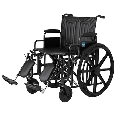 Fauteuil roulant de 13 po avec repose-jambes rabattables de Medline