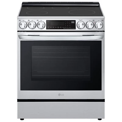 Open Box - LG 30" 6.3 Cu Ft True Convection Slide-In Induction Air Fry Range (LSIL6336F) -Stainless -Scratch & Dent