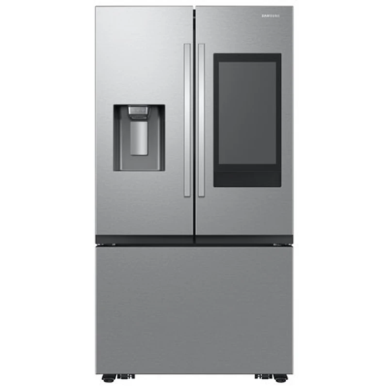 Boîte ouverte - Réfrigérateur à deux portes 30 pi³ 36 po de Samsung (RF32CG5900SRAC) - Inox - Endommagé