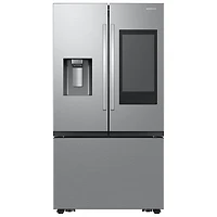 Boîte ouverte - Réfrigérateur à deux portes 30 pi³ 36 po de Samsung (RF32CG5900SRAC) - Inox - Endommagé