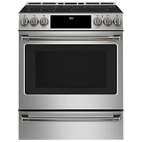 Cuisinière électrique encastrable à 5 éléments avec convection véritable et friture à l'air de 5,7 pi³ et 30 po Café (CHS90XP2MS1) - Acier inoxydable