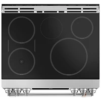 Cuisinière électrique encastrable à 5 éléments avec convection véritable et friture à l'air de 5,7 pi³ et 30 po Café (CHS90XP2MS1) - Acier inoxydable