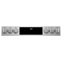 Cuisinière électrique encastrable à 5 éléments avec convection véritable et friture à l'air de 5,7 pi³ et 30 po Café (CHS90XP2MS1) - Acier inoxydable