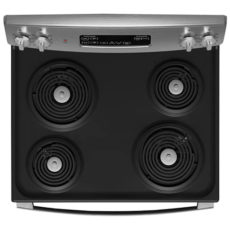 Cuisinière électrique autonome à serpentins de 5,0 pi³ et 30 po de GE (JCBS350SVSS) - Inox