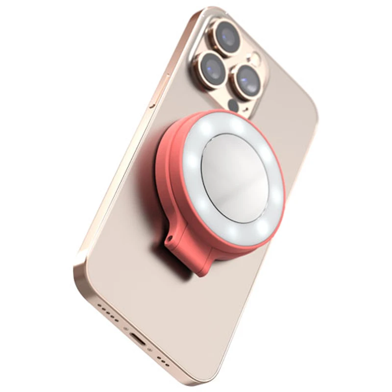 ShiftCam SnapLight Magnetic LED Ring Light - Pink Pomelo