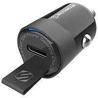 Scosche PowerVolt 30W Fast Charging PD USB 3.0 Mini Car Charger (2023) - Black
