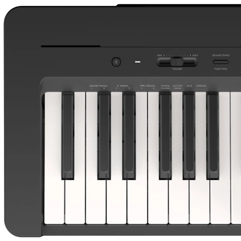 Piano numérique à 88 touches avec mécanisme à marteaux gradués compact P-145 de Yamaha - Noir