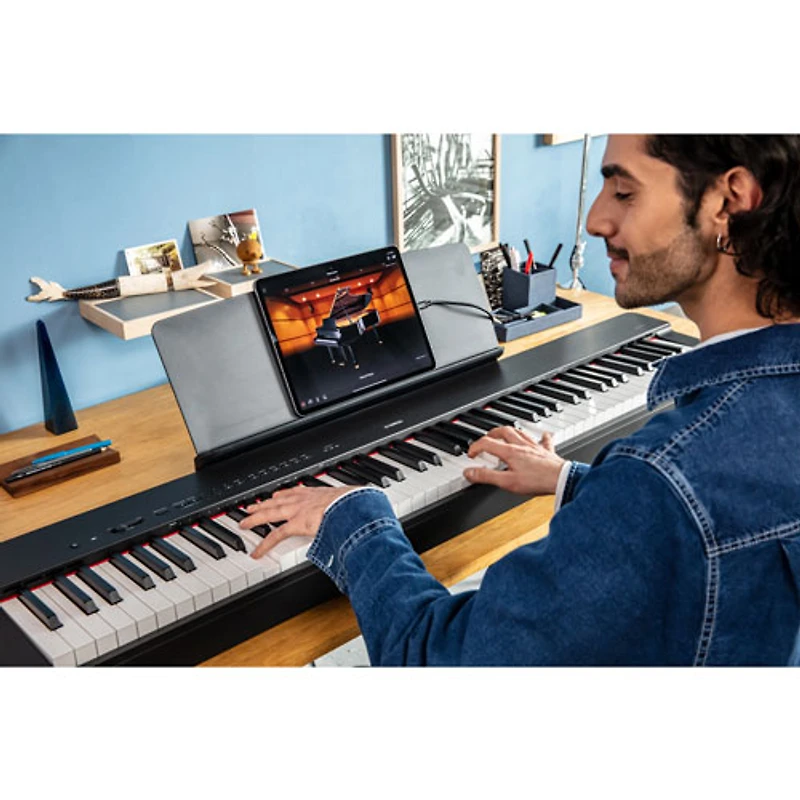 Yamaha P-225 88-Key Graded Hammer Compact Digital Piano - Black