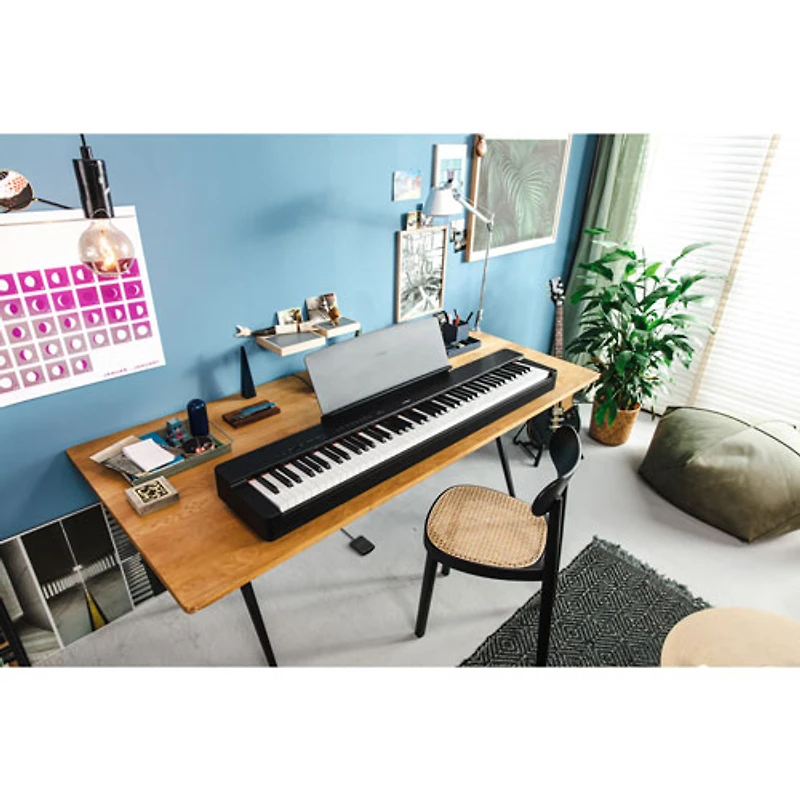 Yamaha P-225 88-Key Graded Hammer Compact Digital Piano - Black