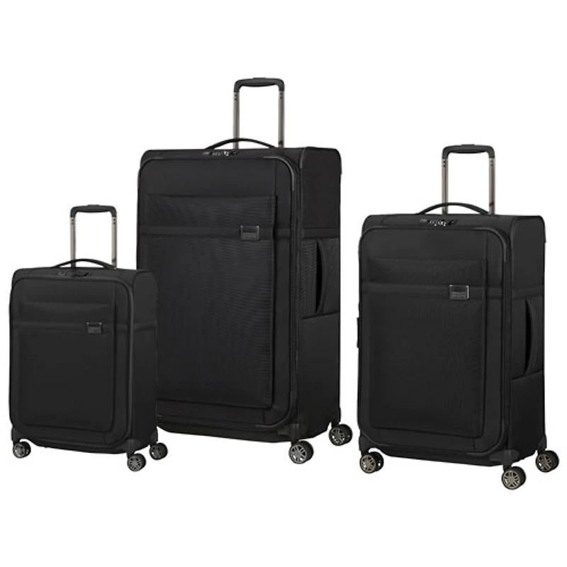 Samsonite Airea 3-Piece Soft Side Expandable Luggage Set - Black