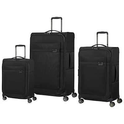 Samsonite Airea 3-Piece Soft Side Expandable Luggage Set - Black