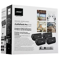 Bose AudioPack Pro S4 Surface-Mount Speakers - Black