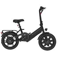 Blutron EB350F 350W Foldable Compact Electric Bike (Up to 33km Battery Range / 32km/h Top Speed) - Black - Exclusive Retail Partner