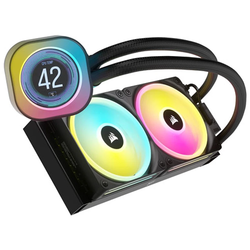 Système de refroidissement liquide de processeur de 360 mm iCUE H100i ACL XT de Corsair