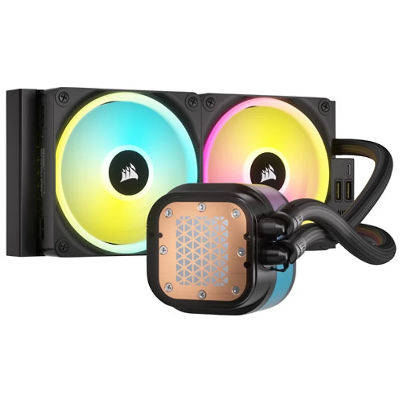Système de refroidissement liquide de processeur de 360 mm iCUE H100i ACL XT de Corsair