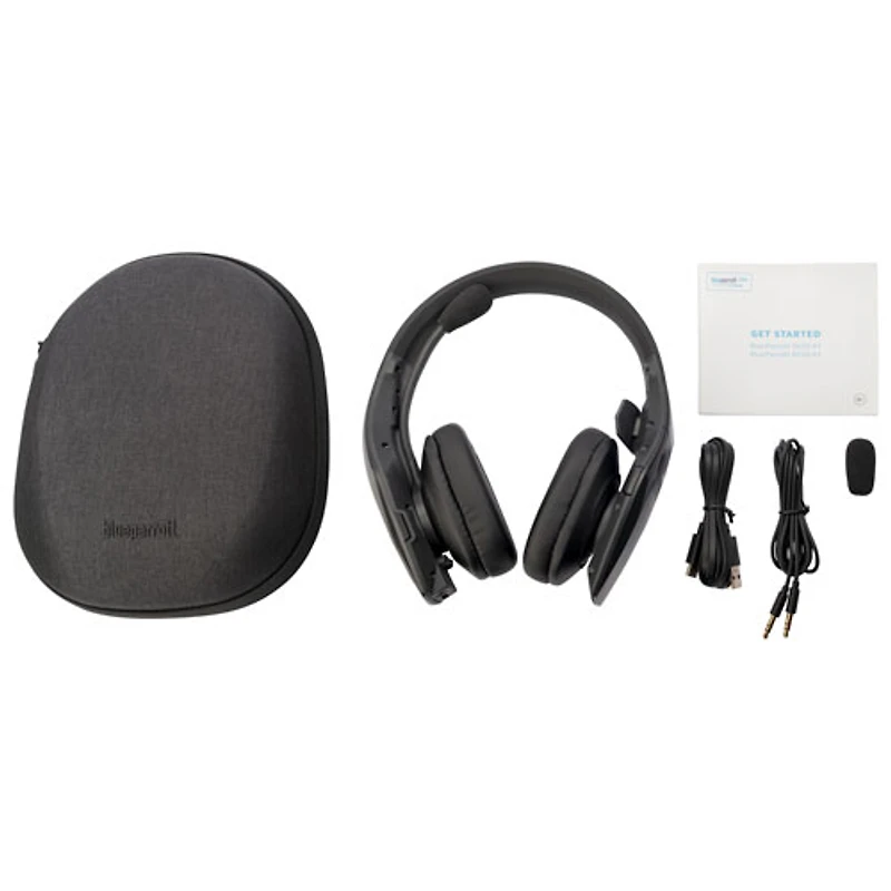 BlueParrott S650-XT 2-in-1 Convertible Active Noise Cancellation Wireless Bluetooth Headset with 96% Noise-Cancelling Microphone