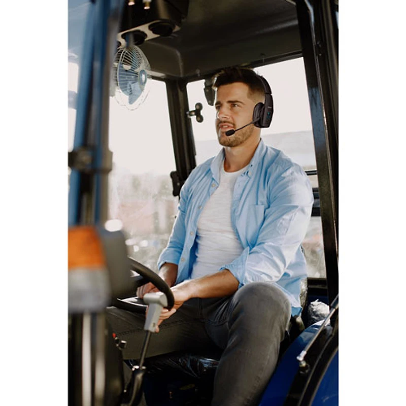 BlueParrott B450-XT Wireless Bluetooth Mono Headset with 96% Noise-Cancelling Microphone & Padded Headband