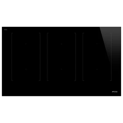 Smeg 35" 6-Element Induction Cooktop (SIMU336D) - Black