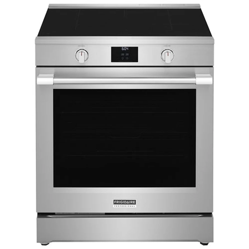 Cuisinière à induction autonome à 5 éléments avec convection véritable et friture à air chaud 6,2 pi³ 30 po Professional de Frigidaire - Acier inoxydable