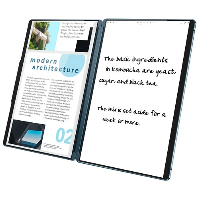 Portable à écran tactile de 13 po Yoga Book 9i de Lenovo - Bleu sarcelle (Evo i7-1355U d'Intel/SSD 1 To/RAM 16 Go/Windows 11)