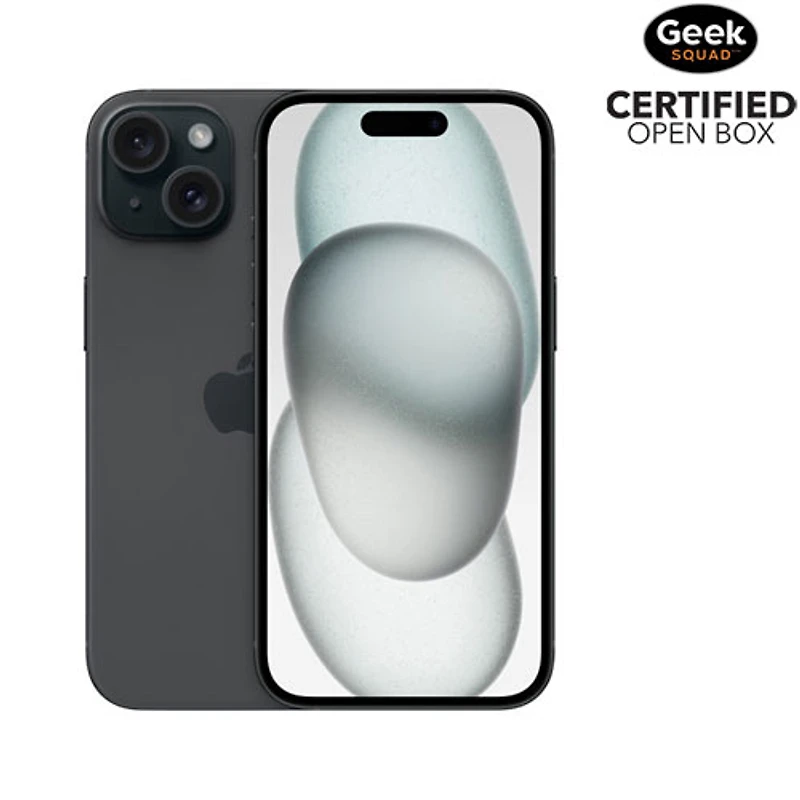 Boîte ouverte - iPhone 15 de 512 Go d'Apple - Noir - Déverrouillé