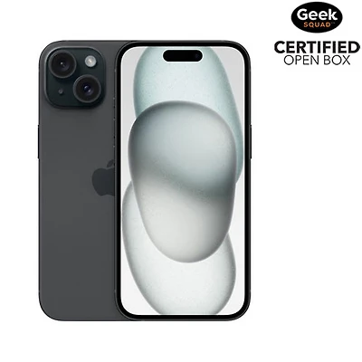 Boîte ouverte - iPhone 15 de 512 Go d'Apple - Noir - Déverrouillé