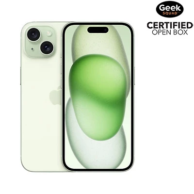 Boîte ouverte - iPhone 15 de 512 Go d'Apple - Vert - Déverrouillé