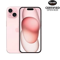 Boîte ouverte - iPhone 15 de 512 Go d'Apple - Rose - Déverrouillé
