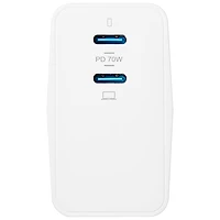 Insignia Dual Port 70W USB-C Wall Charger - White
