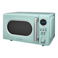 Insignia Retro 0.7 Cu. Ft. Retro Compact Microwave (NS-MW7RM5-C) - Mint - Only at Best Buy