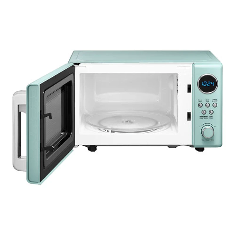 Insignia Retro 0.7 Cu. Ft. Retro Compact Microwave (NS-MW7RM5-C) - Mint - Only at Best Buy
