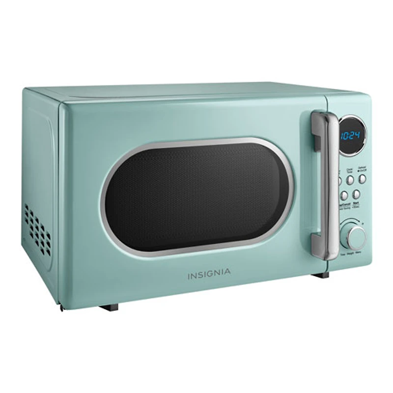 Insignia Retro 0.7 Cu. Ft. Retro Compact Microwave (NS-MW7RM5-C) - Mint - Only at Best Buy