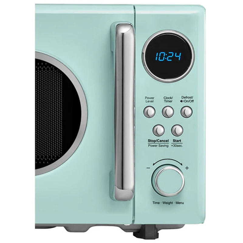 Insignia Retro 0.7 Cu. Ft. Retro Compact Microwave (NS-MW7RM5-C) - Mint - Only at Best Buy