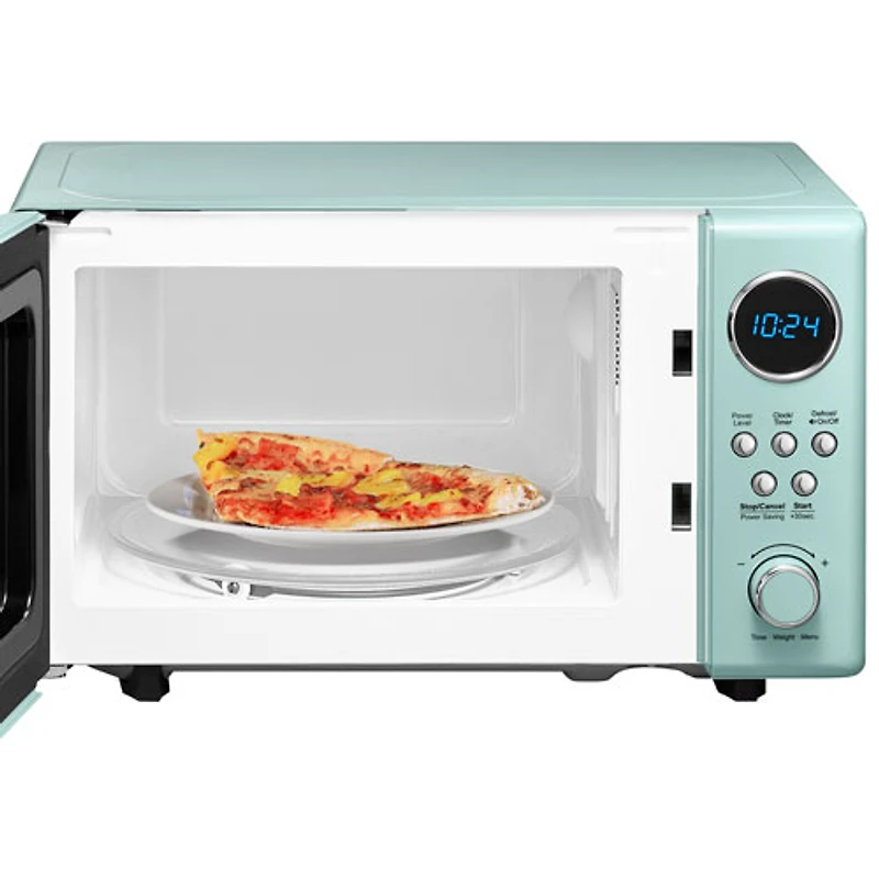 Insignia Retro 0.7 Cu. Ft. Retro Compact Microwave (NS-MW7RM5-C) - Mint - Only at Best Buy