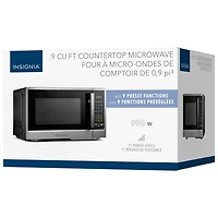Insignia 0.9 Cu. Ft. Compact Countertop Microwave (NS-MW9SS5-C) - Stainless Steel - Only at Best Buy