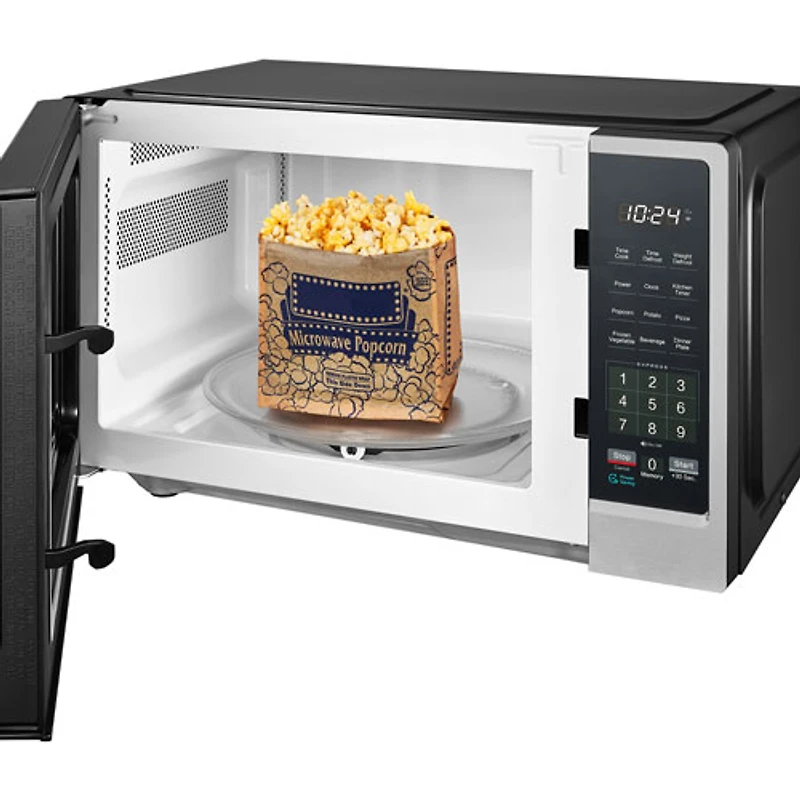 Insignia 0.9 Cu. Ft. Compact Countertop Microwave (NS-MW9SS5-C) - Stainless Steel - Only at Best Buy