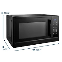 Insignia 1.1 Cu. Ft. Countertop Microwave (NS-MW11BK5-C) - Black - Only at Best Buy
