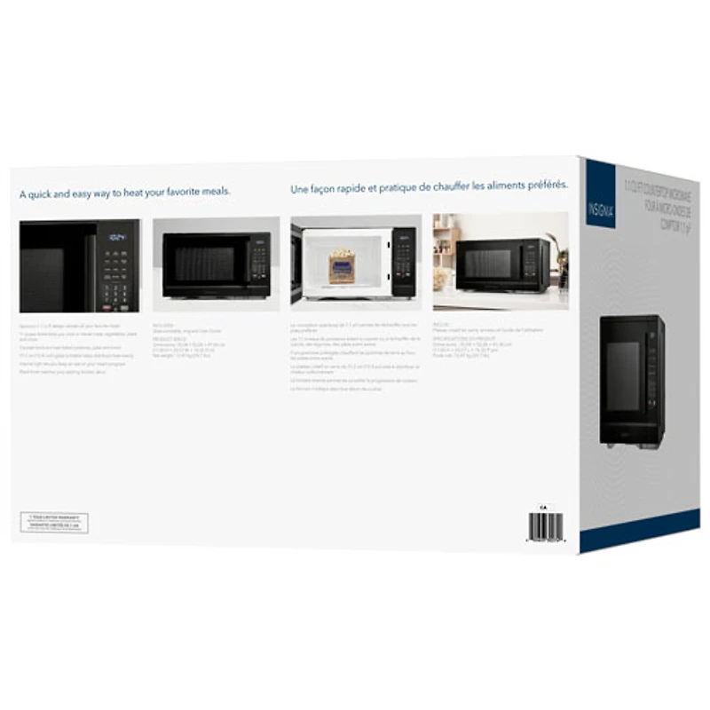 Insignia 1.1 Cu. Ft. Countertop Microwave (NS-MW11BK5-C) - Black - Only at Best Buy