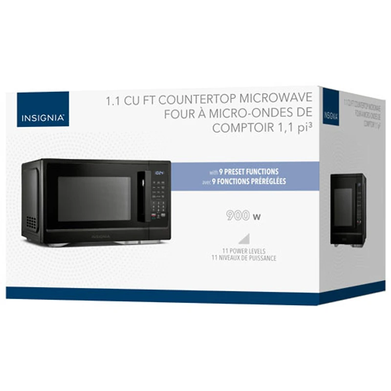 Insignia 1.1 Cu. Ft. Countertop Microwave (NS-MW11BK5-C) - Black - Only at Best Buy