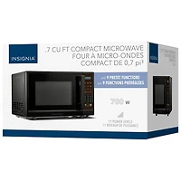 Micro-ondes compact de 0,7 pi³ d'Insignia (NS-MW7BK5-C) - Noir - Exclusivité de Best Buy