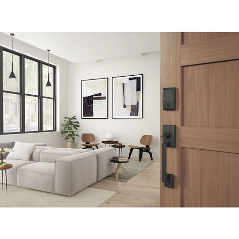 Serrure intelligente à pêne dormant Wi-Fi Encode Plus de Schlage - Noir mat