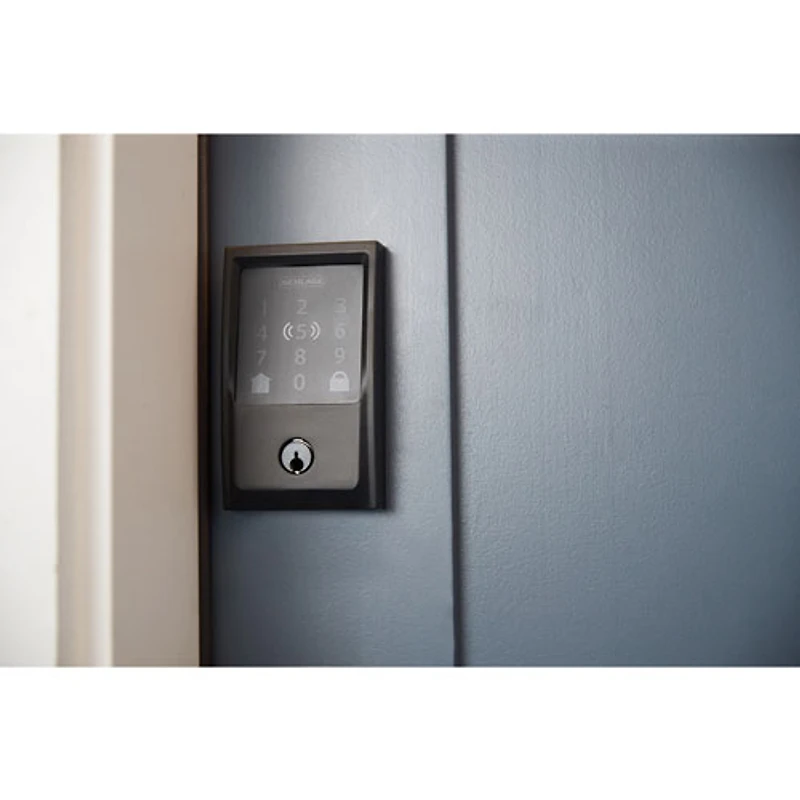 Serrure intelligente à pêne dormant Wi-Fi Encode Plus de Schlage - Noir mat