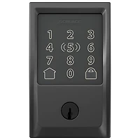 Serrure intelligente à pêne dormant Wi-Fi Encode Plus de Schlage - Noir mat