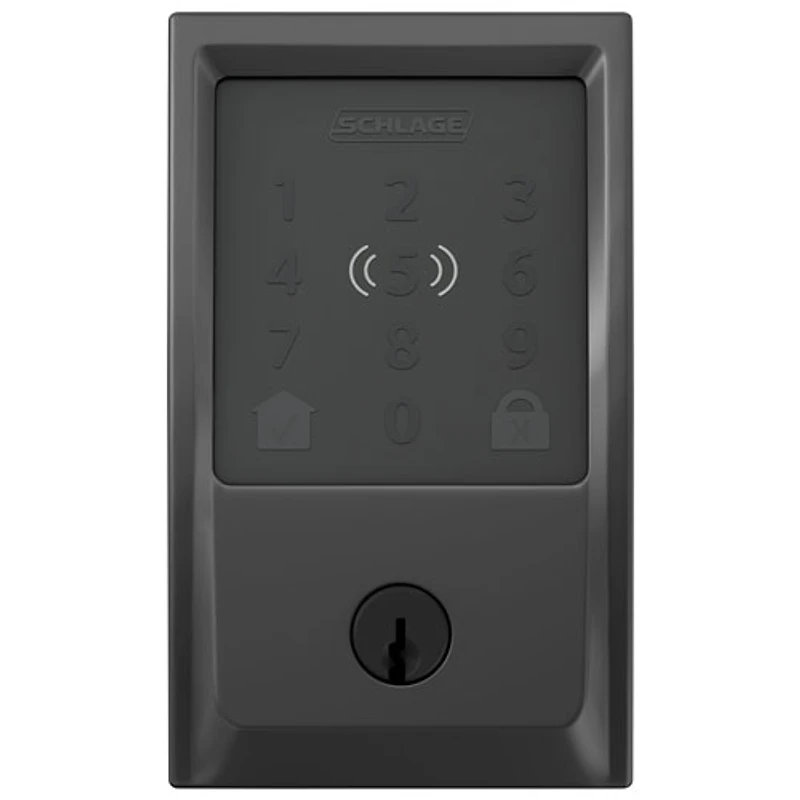 Serrure intelligente à pêne dormant Wi-Fi Encode Plus de Schlage - Noir mat