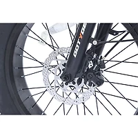 Vélo de promenade électrique repliable à gros pneus PowerPath de GoTyger (moteur 500 W/autonomie jusqu'à 45 km) - Noir