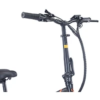 Vélo de promenade électrique repliable à gros pneus PowerPath de GoTyger (moteur 500 W/autonomie jusqu'à 45 km) - Noir