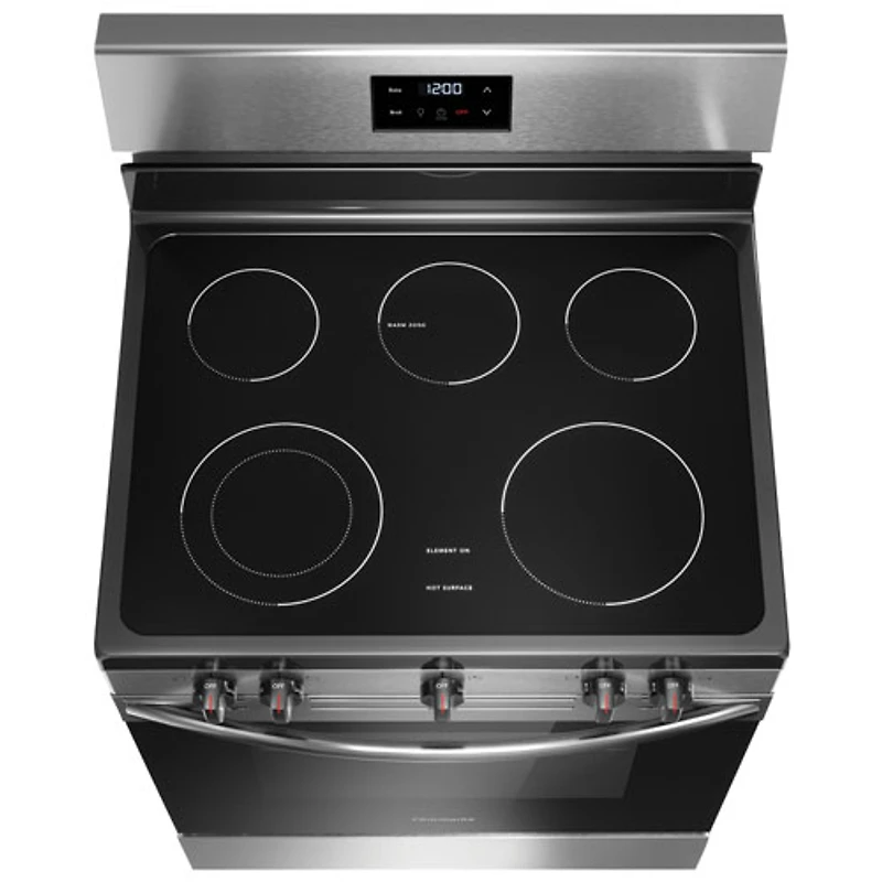 Frigidaire 30" 5.3 Cu. Ft. 5-Element Freestanding Electric Range (FCRE305CBS) - Stainless Steel