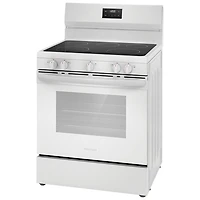 Cuisinière électrique autonome à 5 éléments de 5,3 pi³ et 30 po de Frigidaire (FCRE305CBW) - Blanc