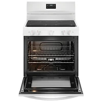 Cuisinière électrique autonome à 5 éléments de 5,3 pi³ et 30 po de Frigidaire (FCRE305CBW) - Blanc